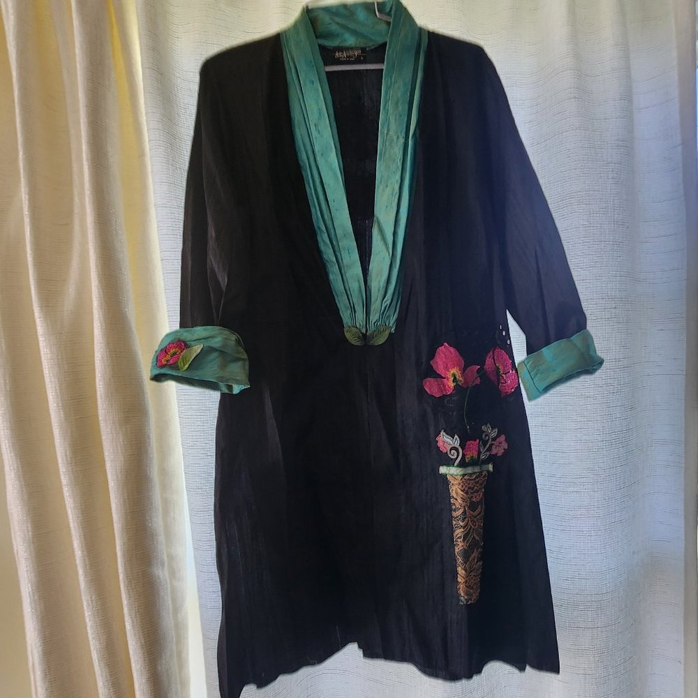 Lee Anderson Couture Raw Silk Jacket S
